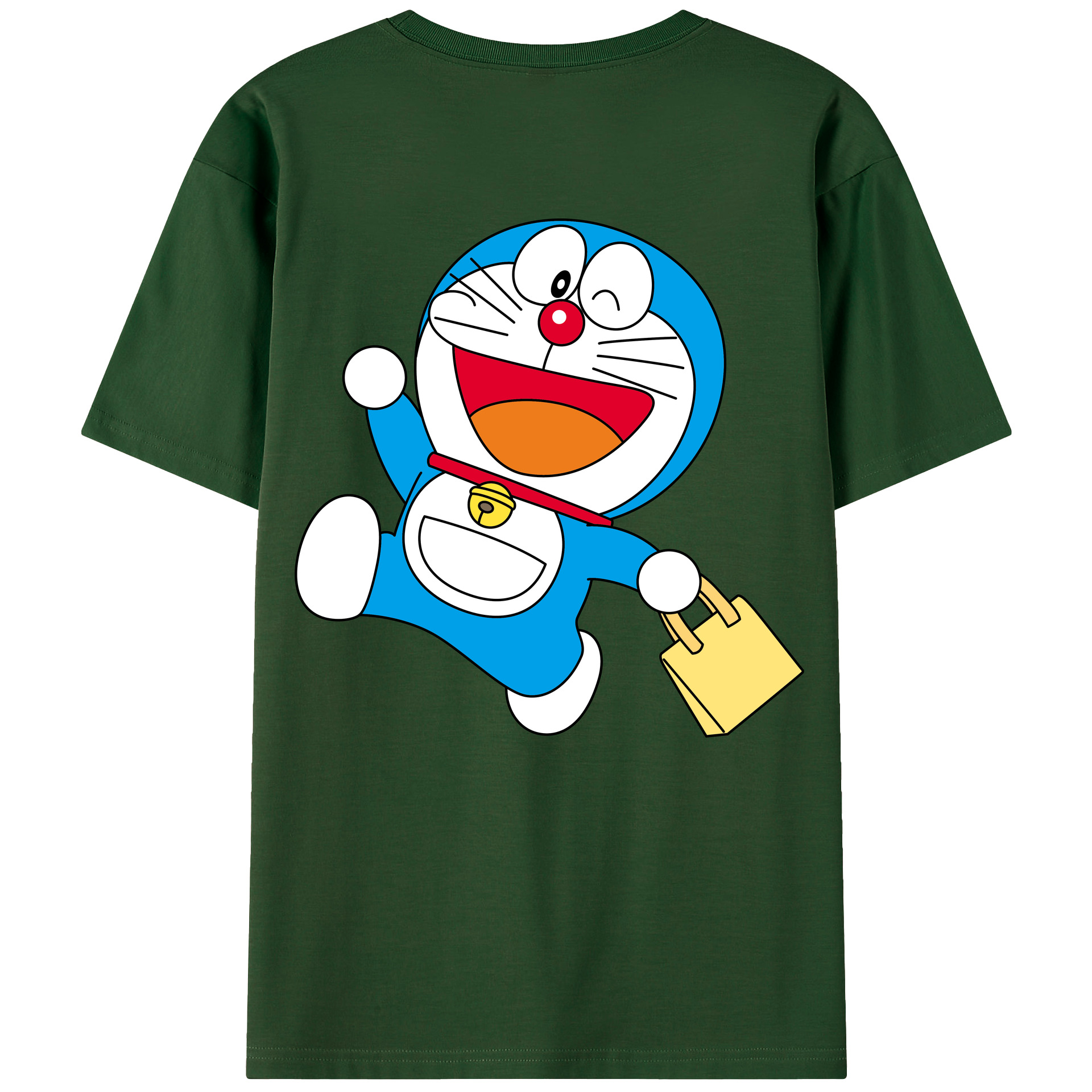 （画像用） ドラえもん Doraemon 綿100％半袖Tシャツ（背面プリント）